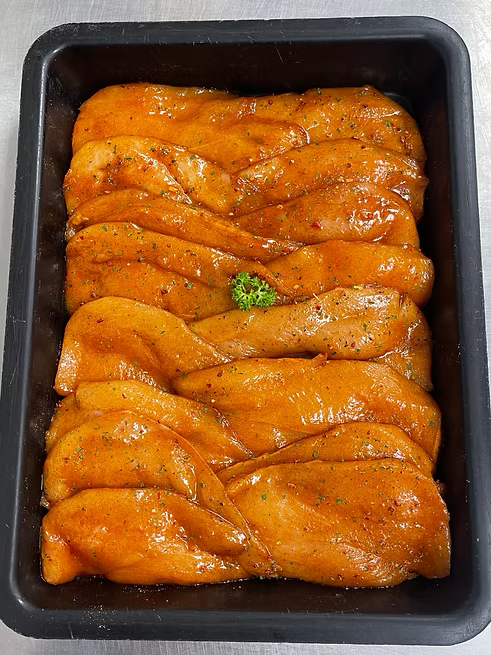 MARINATED BREAST STEAKS