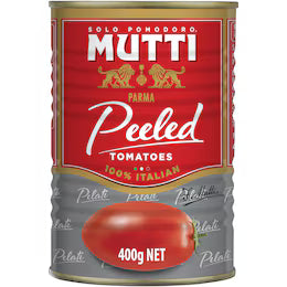 MUTTI WHOLE PEELED TOMATOES 400G