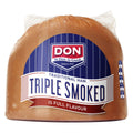 TRIPLE SMOKED HAM WHOLE PIECE 3-4KG R/W