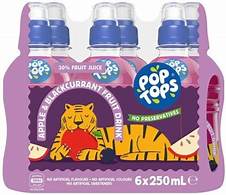 APPLE & BLACKCURRANT POPTOPS 250ML