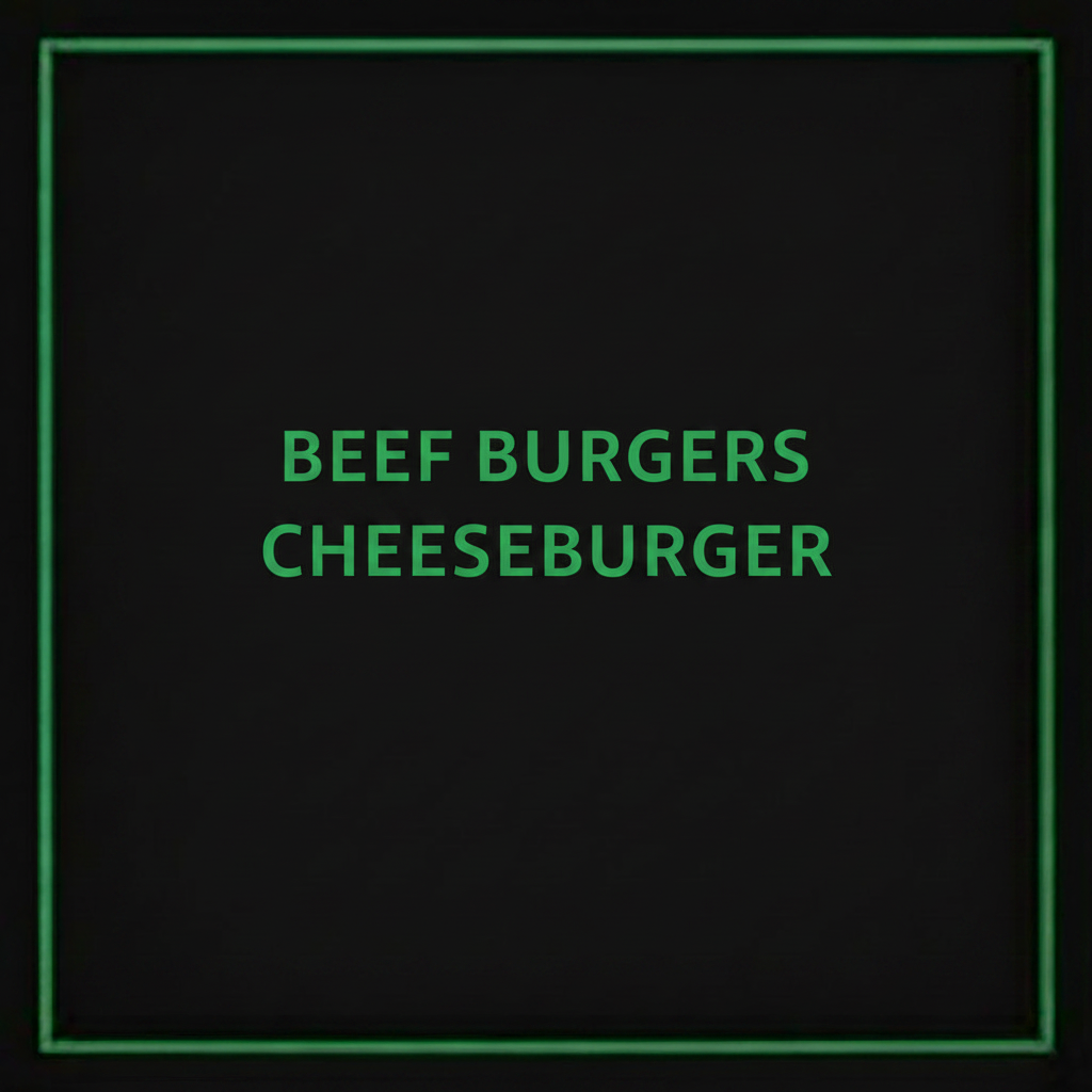 BEEF BURGERS-CHEESEBURGER