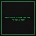 MARINATED BEEF KEBABS-KOREAN BBQ