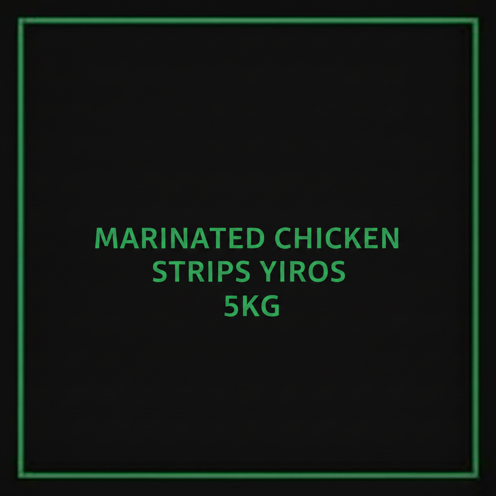 MARINATED CHICKEN STRIPS- YIROS 5KG